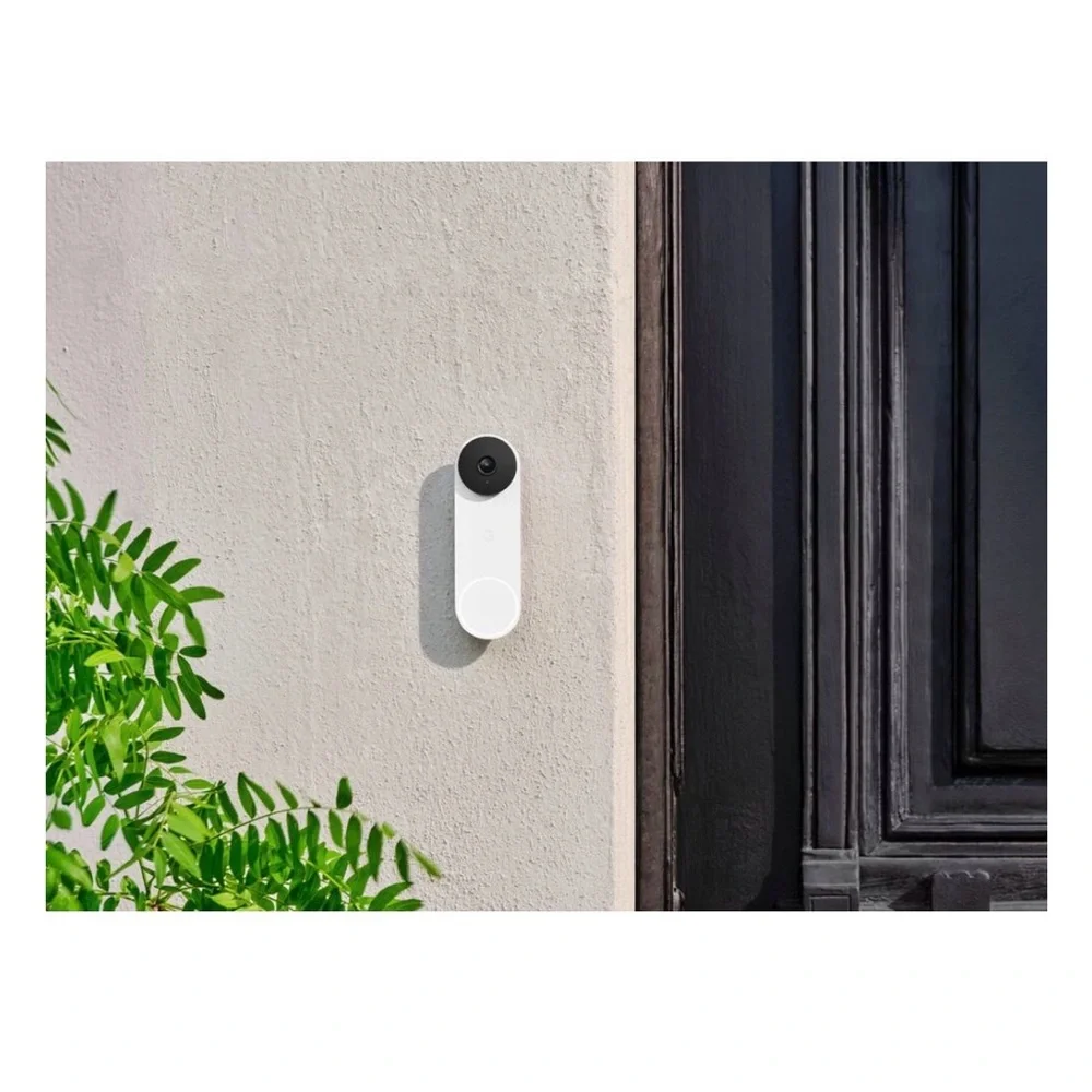 Google - Nest Doorbell Wired (2nd Generation) - Snow